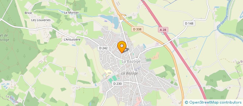 localisation de l'entreprise ETR GUENE  LA BAZOGE