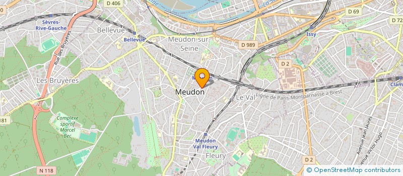 localisation de l'entreprise ETRABONNE à MEUDON