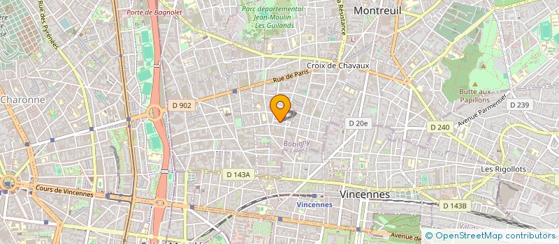 localisation de l'entreprise ETRANGE FOUDRE à MONTREUIL