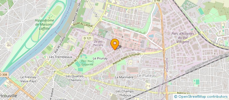 localisation de l'entreprise ETRB ETUDES TECHNIQUES REALISATIONS BATI à SARTROUVILLE