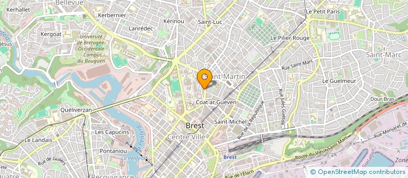 localisation de l'entreprise ETRE à BREST