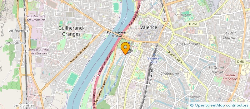 localisation de l'entreprise ETRE à VALENCE