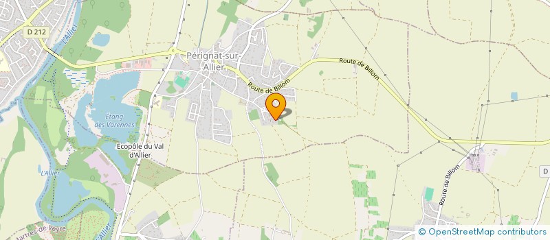 localisation de l'entreprise ETRE  PERIGNAT-SUR-ALLIER