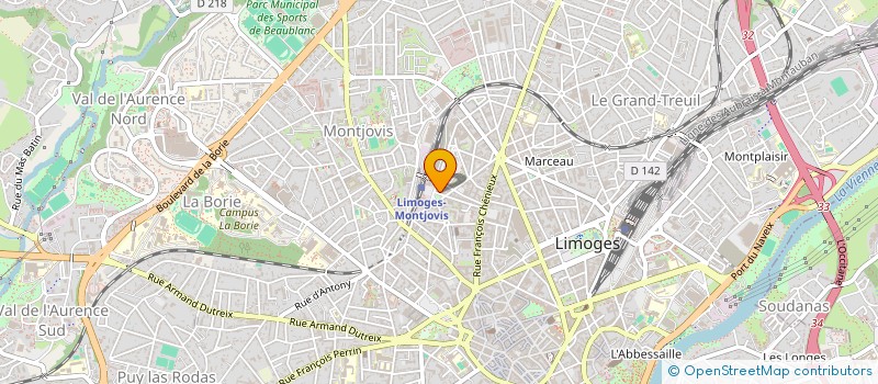 localisation de l'entreprise ETRE AUTREMENT à LIMOGES