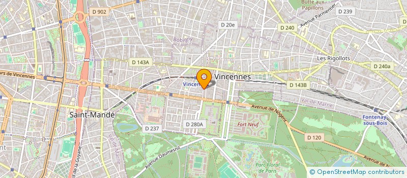 localisation de l'entreprise ETRE BIEN  VINCENNES