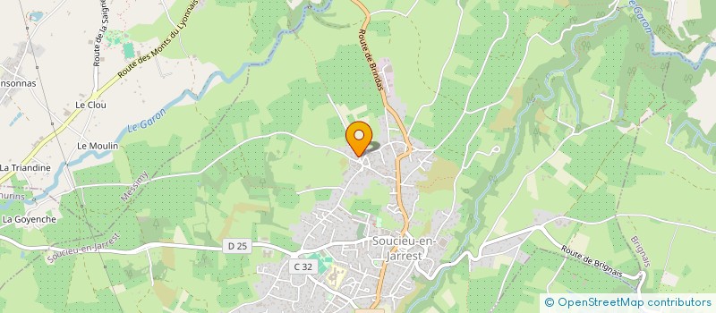 localisation de l'entreprise ETRE BIEN POUR ETRE MIEUX  SOUCIEU-EN-JARREST