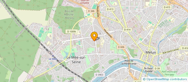 localisation de l'entreprise ETRE DANS L'ART  LE MEE-SUR-SEINE