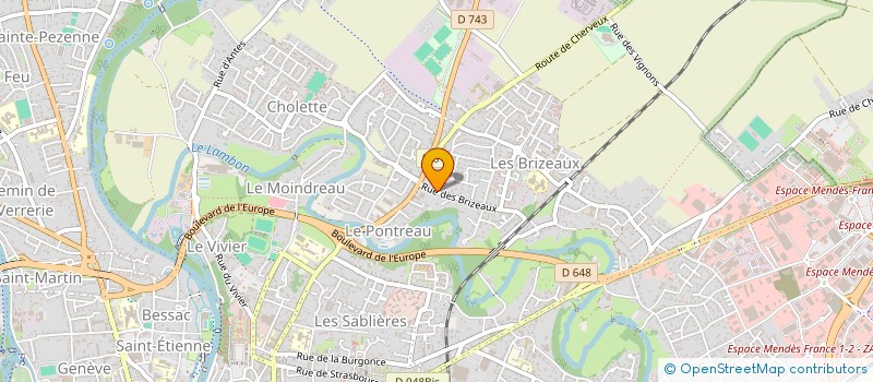 localisation de l'entreprise ETRE&DEVENIR à NIORT