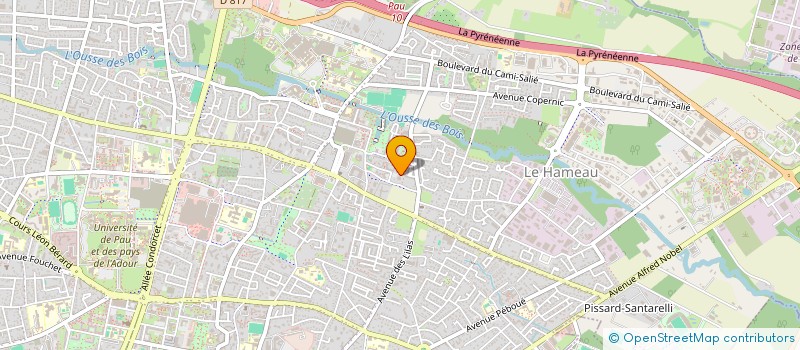 localisation de l'entreprise ETRE EN RECHERCHE DANS L EAU à PAU