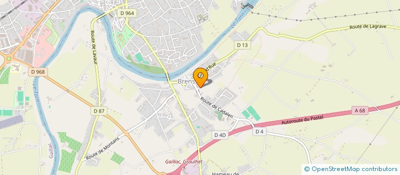 localisation de l'entreprise ETRE ET A P' ART ETRE  BRENS