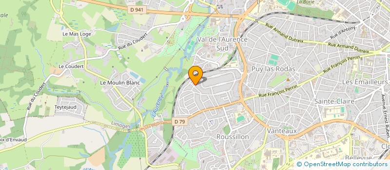 localisation de l'entreprise ETRE ET AGIR FORMATIONS à LIMOGES