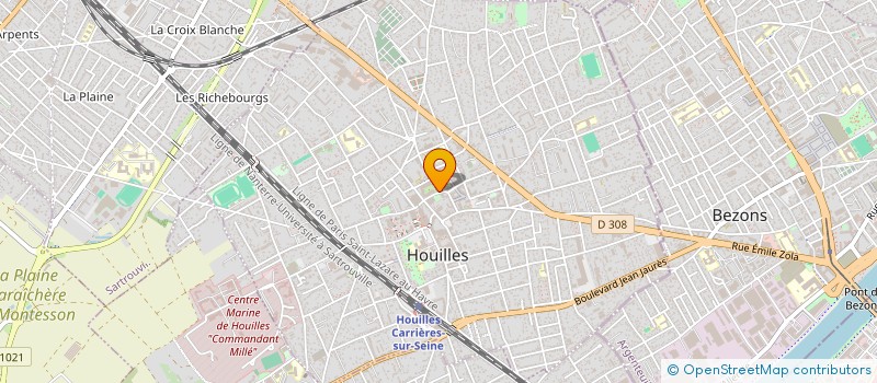 localisation de l'entreprise ETRE ET BIEN ETRE  HOUILLES