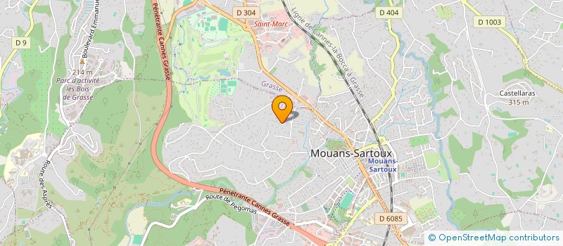 localisation de l'entreprise ETRE ET DEVENIR à MOUANS-SARTOUX
