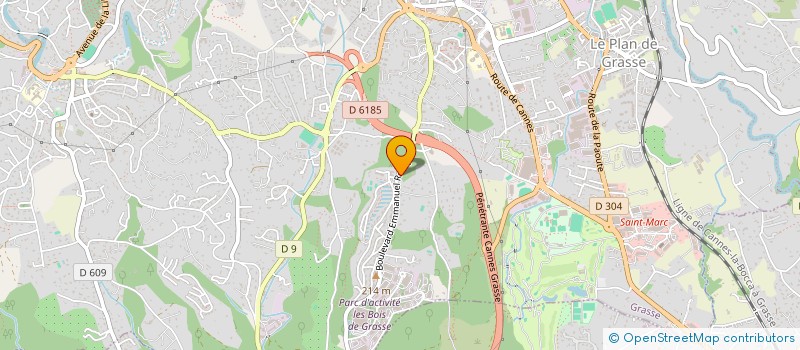 localisation de l'entreprise ETRE ET ENTREPRENDRE à GRASSE