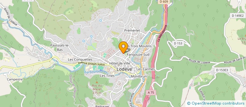 localisation de l'entreprise ETRE ET HABITER  LODEVE