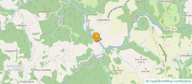 localisation de l'entreprise ETRE ET MOUVEMENT à SUSSAC