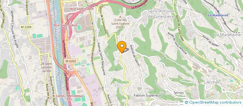 localisation de l'entreprise ETRE FEMME à NICE