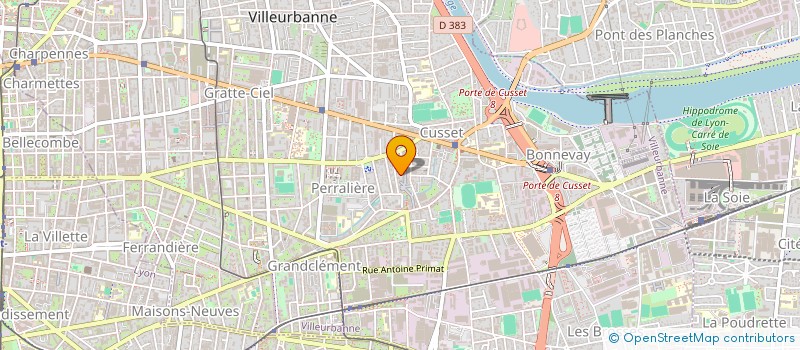 localisation de l'entreprise ETRE HUMAINE  VILLEURBANNE