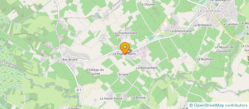localisation de l'entreprise ETRE NATURE à LE LANDREAU