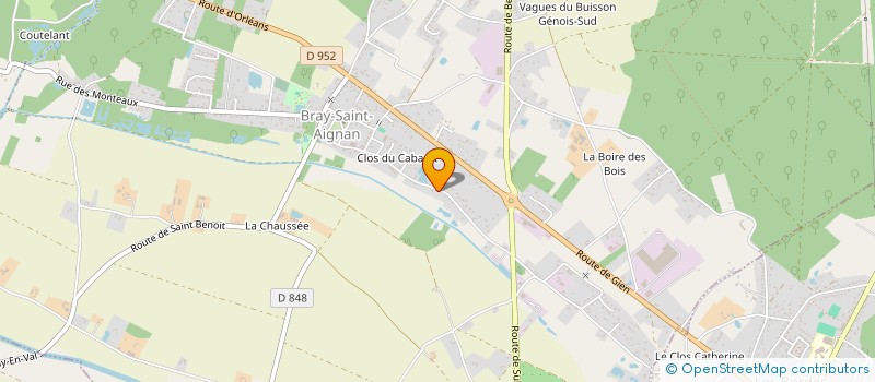 localisation de l'entreprise ETRE SOI ET VIVRE MIEUX A CHATEAUNEUF SUR LOIRE à BRAY-SAINT-AIGNAN