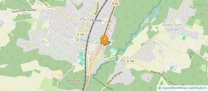 localisation de l'entreprise ETRECHY AUTO BILAN  ETRECHY