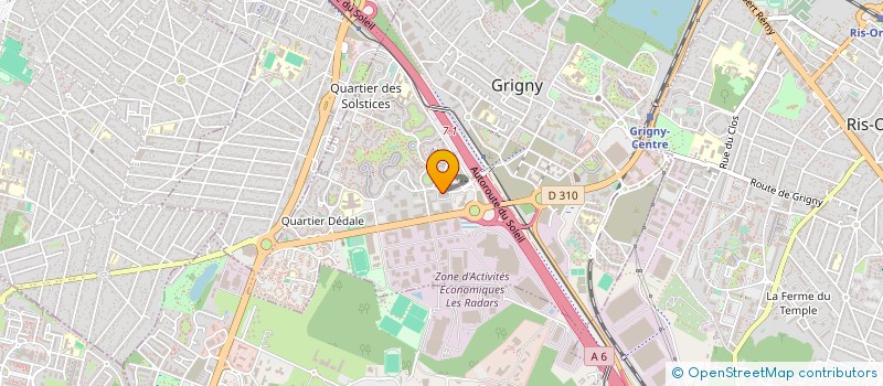 localisation de l'entreprise ETRELEC à GRIGNY