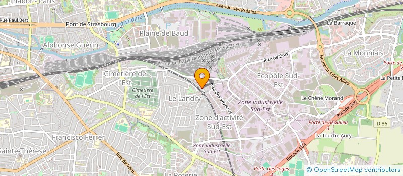 localisation de l'entreprise ETRENNES 35 à RENNES
