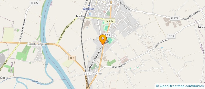 localisation de l'entreprise ETREPRENEUR.ES  AIGUILLON