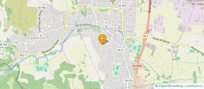 localisation de l'entreprise ETRES AU DIAPASON  CEBAZAT