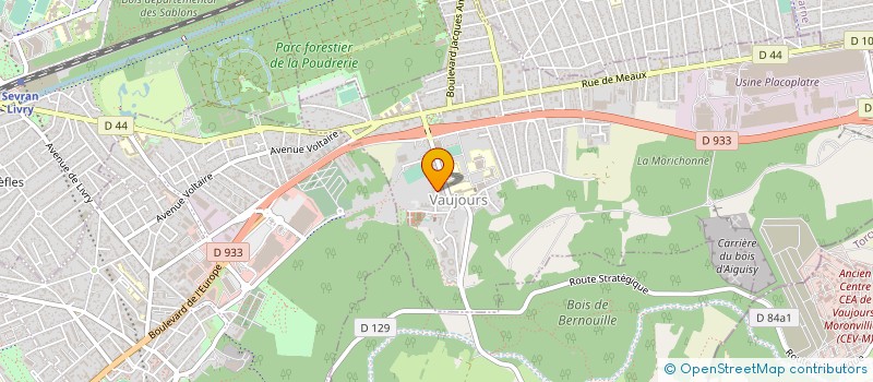 localisation de l'entreprise ETRF à VAUJOURS