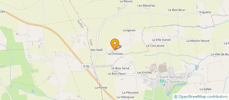 localisation de l'entreprise ETRILLARD à TREAL