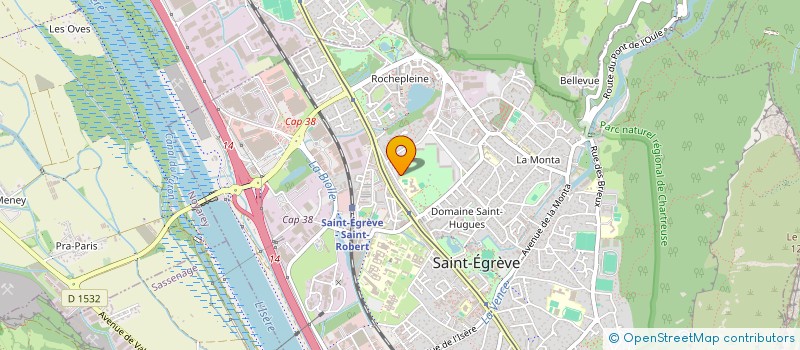 localisation de l'entreprise ETRIMO DAUPHINE S A à SAINT-EGREVE