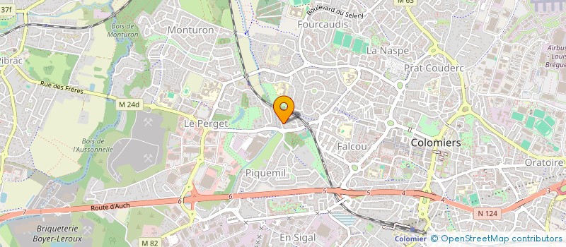 localisation de l'entreprise ETRR à COLOMIERS