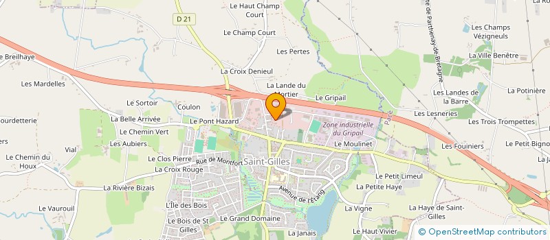 localisation de l'entreprise ETS à SAINT-GILLES