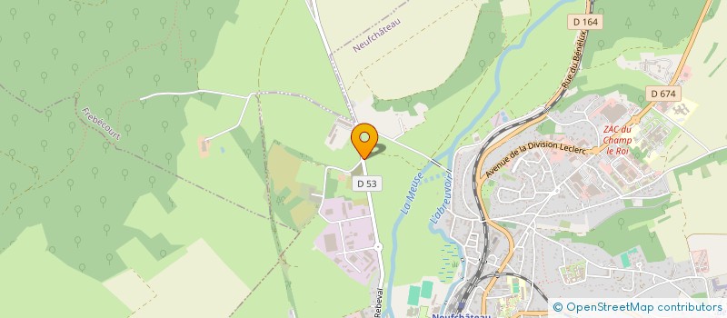 localisation de l'entreprise ETS ADLER ET ASSOCIES  NEUFCHATEAU