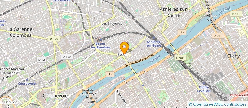 localisation de l'entreprise ETS AL-SAT  COURBEVOIE