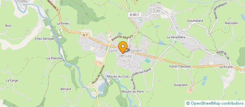 localisation de l'entreprise ETS ALACOQUE  SAINT-SYMPHORIEN-DE-LAY