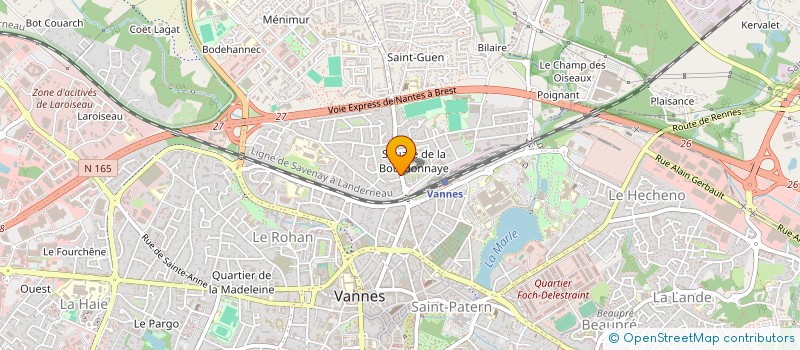 localisation de l'entreprise ETS ALAIN JOUCHET à VANNES