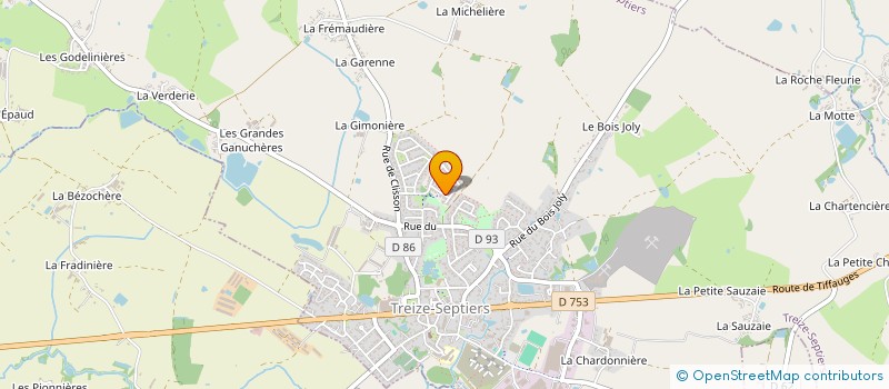 localisation de l'entreprise ETS ALAMI II  TREIZE-SEPTIERS