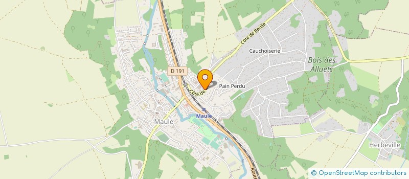 localisation de l'entreprise ETS ALEXANDRE ANDRE JOEL  MAULE