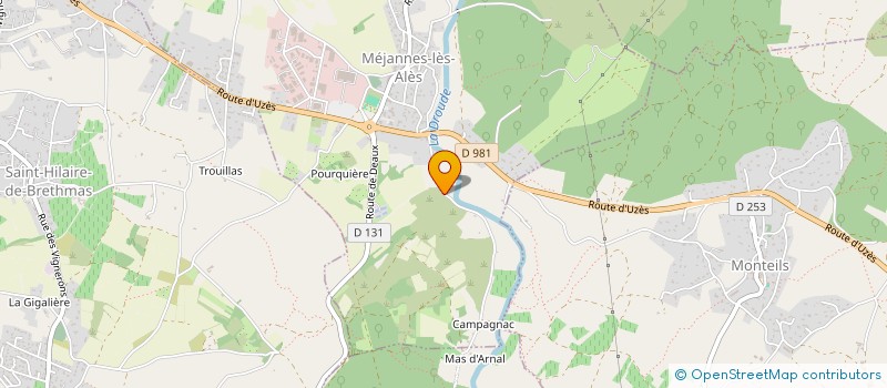 localisation de l'entreprise ETS AMBLARD à MEJANNES-LES-ALES