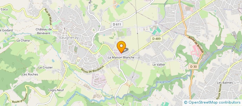 localisation de l'entreprise ETS ANDRE COMBE ET FILS  VAUGNERAY