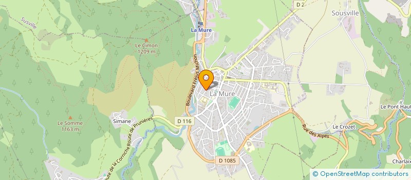 localisation de l'entreprise ETS ANTONACCI SARL  LA MURE