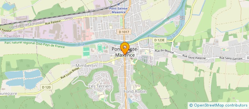 localisation de l'entreprise ETS AOUSTIN à PONT-SAINTE-MAXENCE