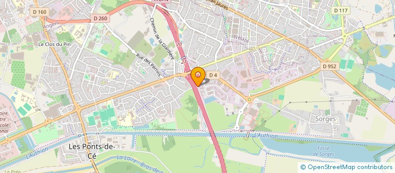 localisation de l'entreprise ETS ARDUSOL à LES PONTS-DE-CE