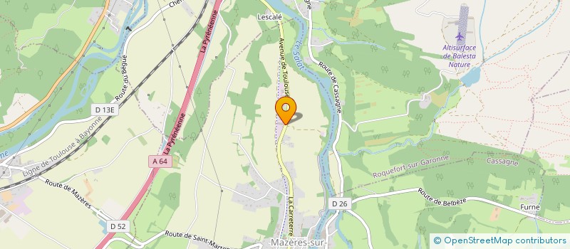 localisation de l'entreprise ETS ARTIGAS  MAZERES-SUR-SALAT