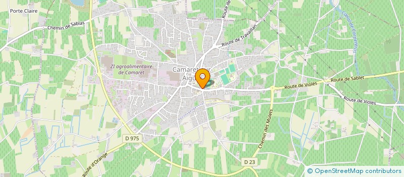 localisation de l'entreprise ETS AUBERT ELECTRO 2000  CAMARET-SUR-AIGUES