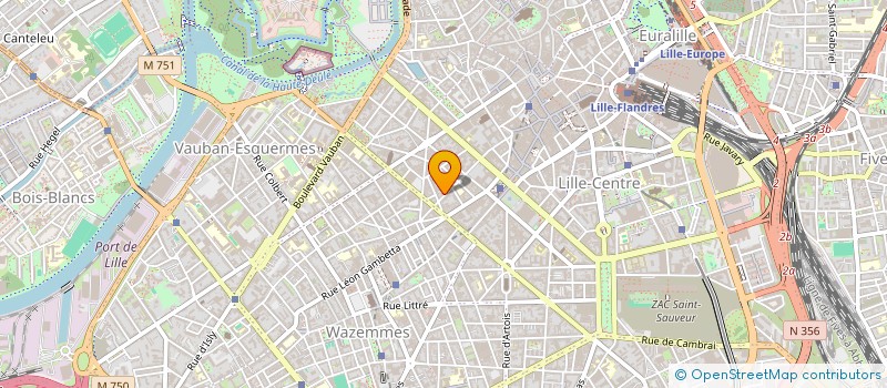 localisation de l'entreprise ETS B.H.  LILLE