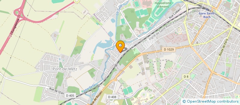 localisation de l'entreprise ETS B. HUE  AMIENS