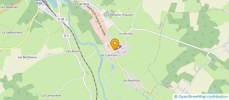 localisation de l'entreprise ETS BACHELARD SAS  TOUCY